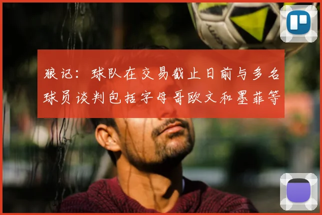 狼记:球队在交易截止日前与多名球员谈判包括字母哥欧文和墨菲等人